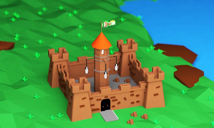 تصویر رندر شده قلعه