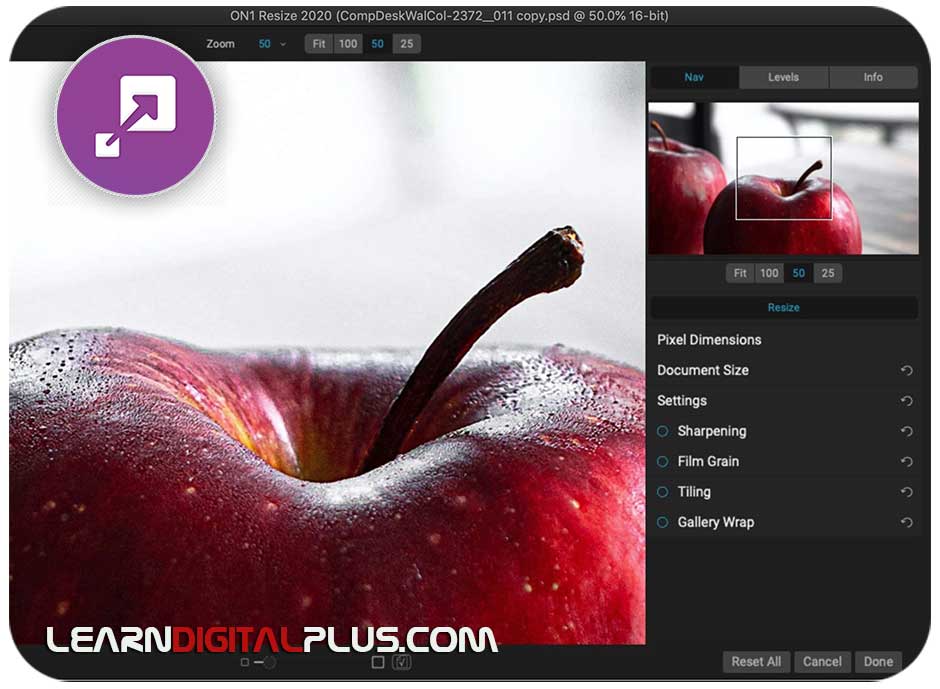 نرمافزار 2021 Onone Resize