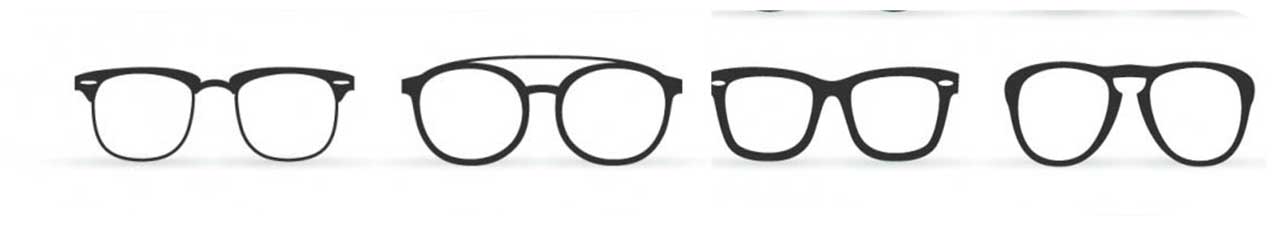 فایل لایه باز عینک متنوع