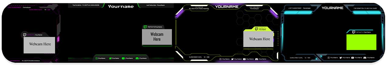 طرح لایه باز استریم (Twitch) طرح لایه باز استریم (Twitch)