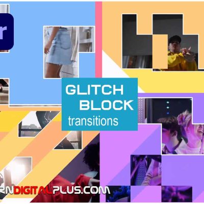 ترانزیشن پریمیر Block-glitch