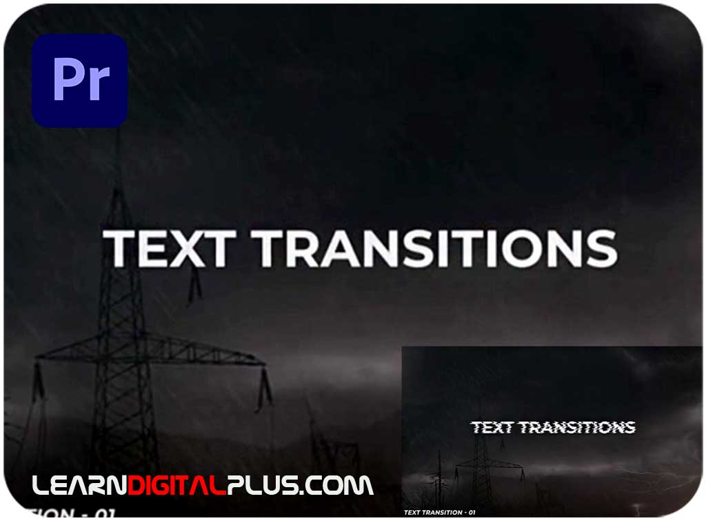 ترانزیشن پریمیر Fashion text