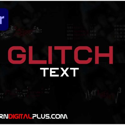 پریست پریمیر Glitch Text